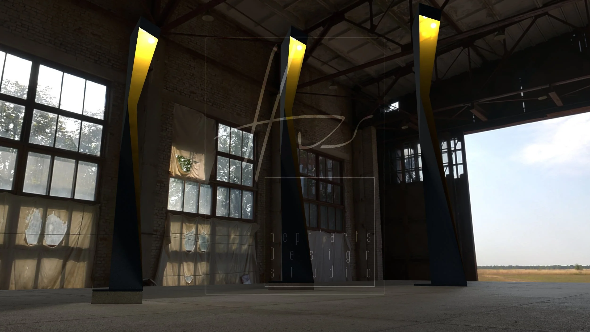 Lumilꟼ luminaire au design moderne à éclairage indirect en acier laqué - Vue 5