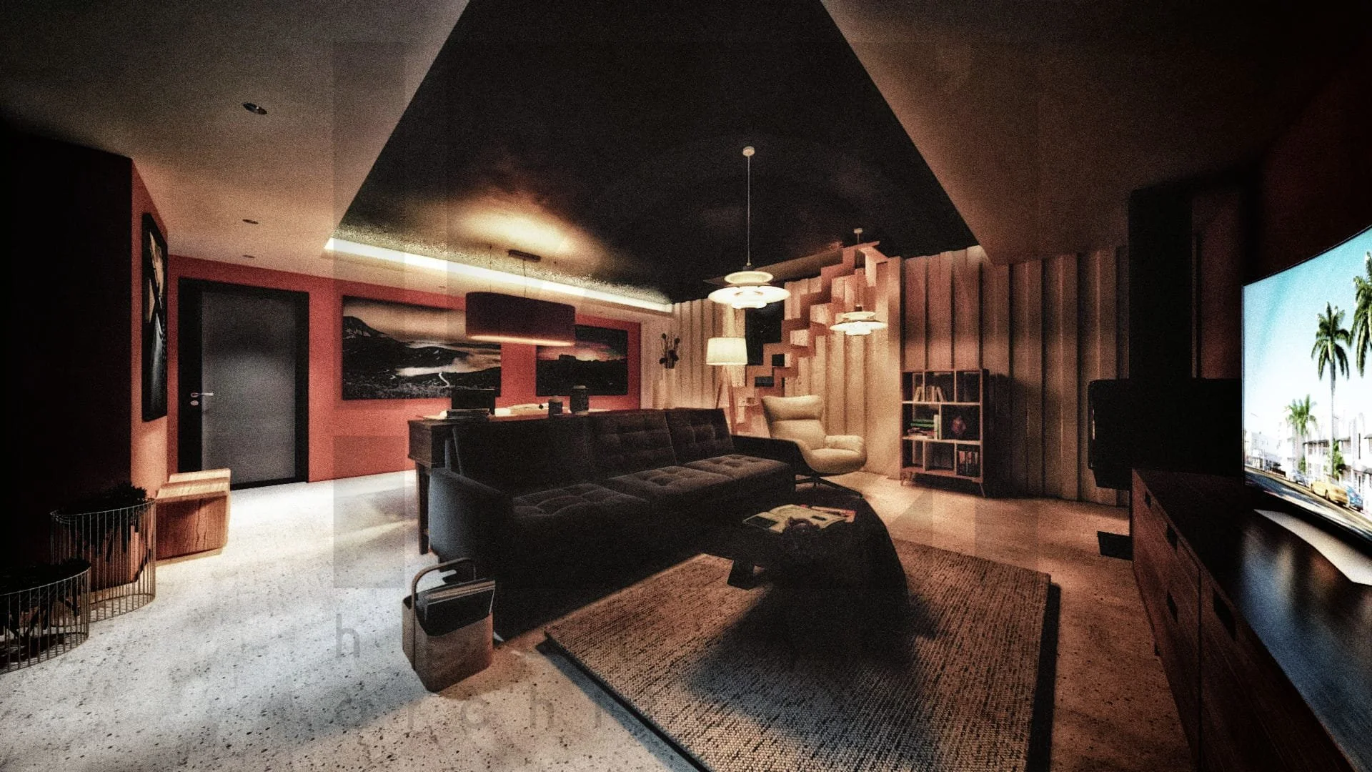 villa architecte madm container construction maison architecture moderne marseille vue générale salon /2/nuit