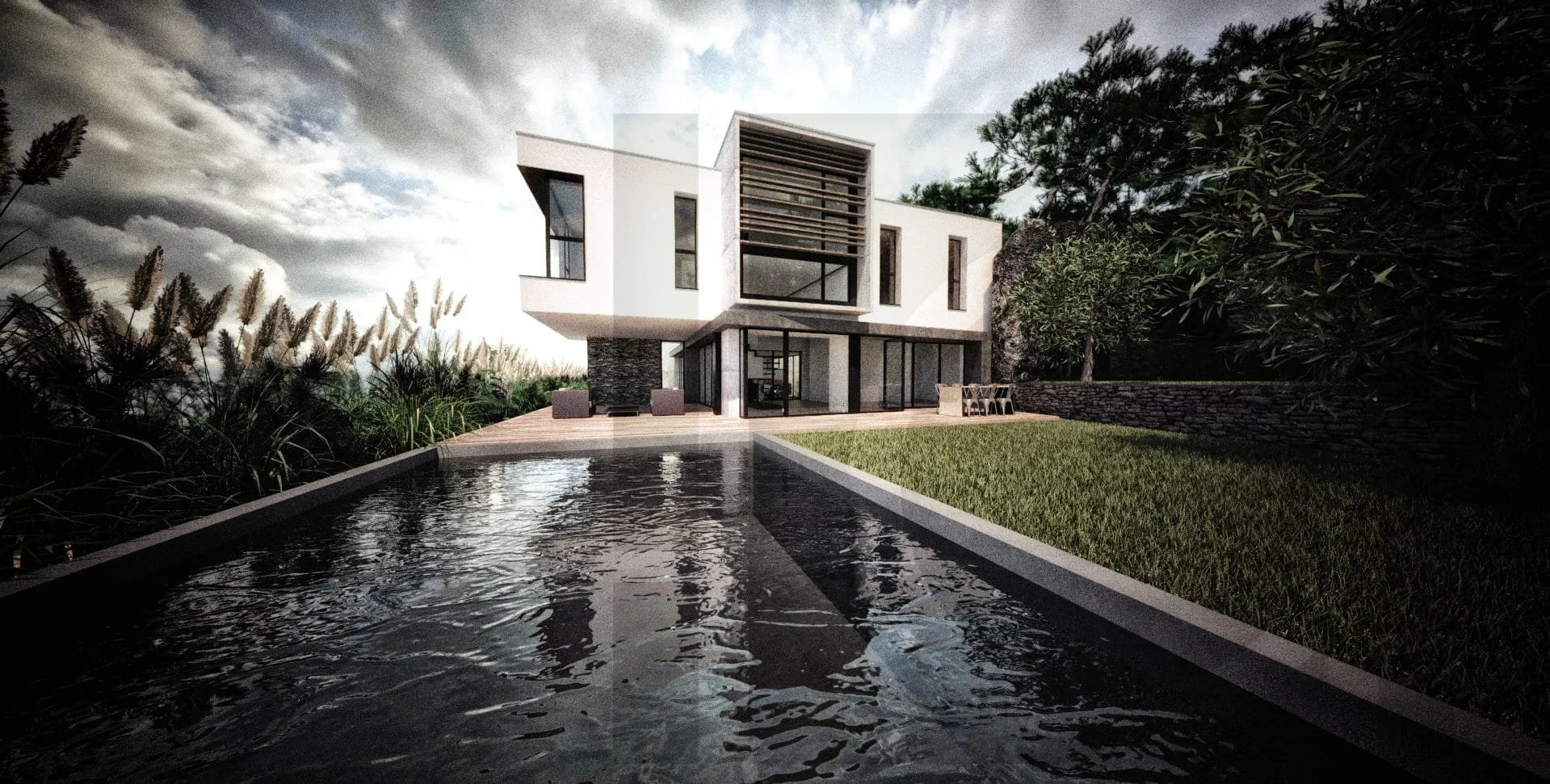 villa architecte fib construction décoration maison architecture moderne marseille vue générale sud