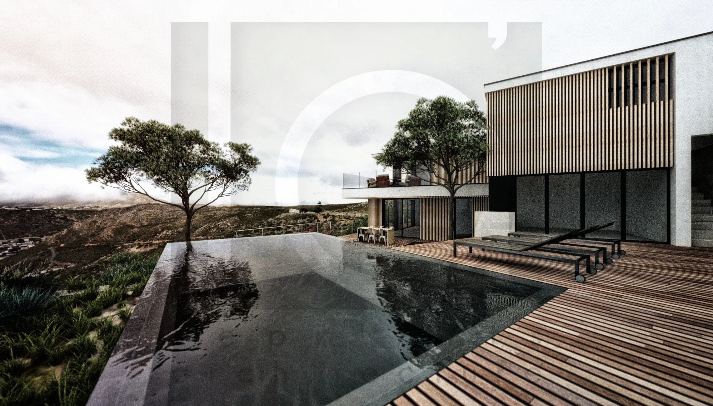 villa architecte lld construction maison architecture moderne suspendue la ciotat vue depuis plage piscine