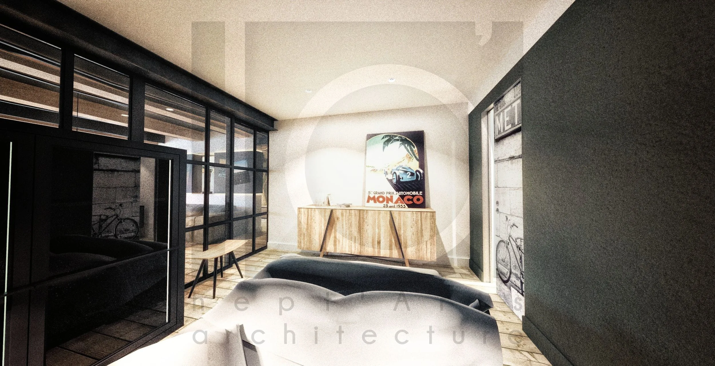 appartement sjc rénovation aménagement décoration moderne vue chambre principale 1