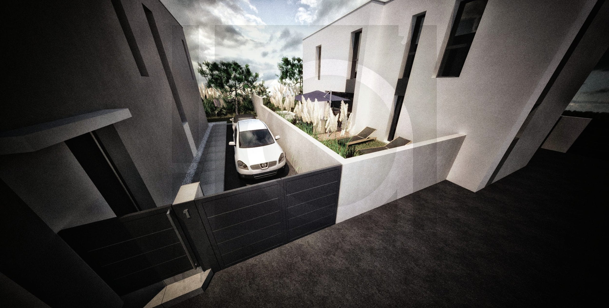 villas architecte 478cdf promotion immobilière lotissement construction maison architecture moderne la ciotat vue depuis voie lotissement partie centrale