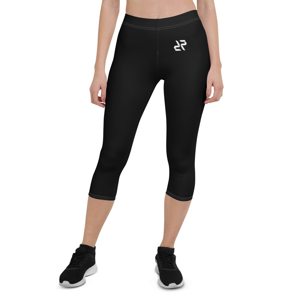Women's Yoga Capris: High-Quality Black Sportswear — Rarp-ID Fitness