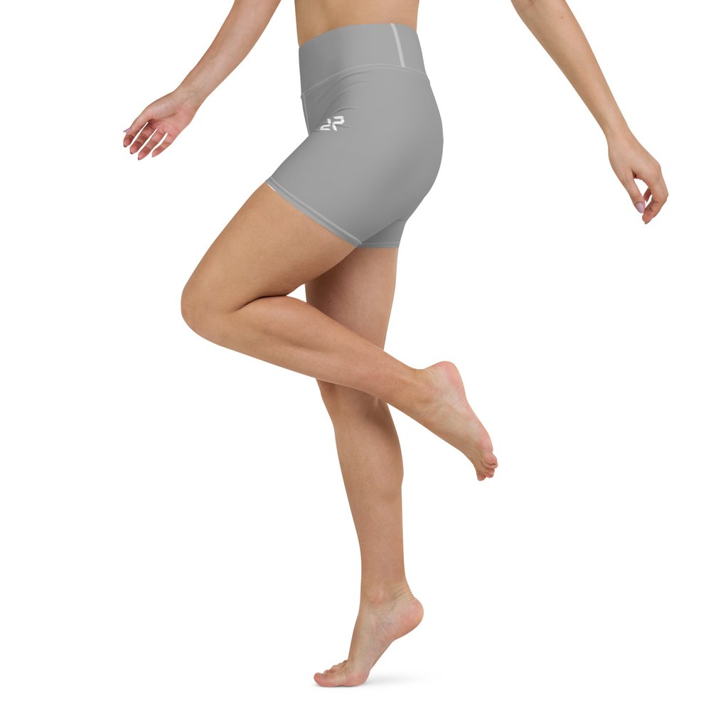 Women's Nobel Grey Yoga Shorts Leggings : Premium Sportswear — Rarp-ID  Fitness