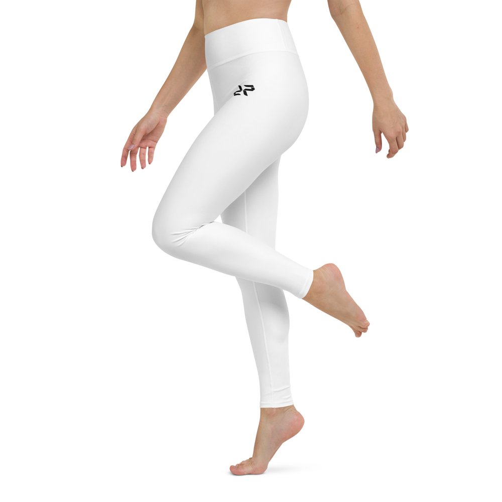 Leggings for Women - White Sports Yoga Festival Leggings — Rarp-ID Fitness