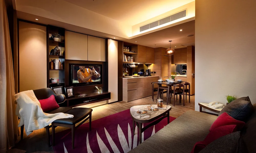 Vega Suites Living Room Serviced Apartments Hong Kong
