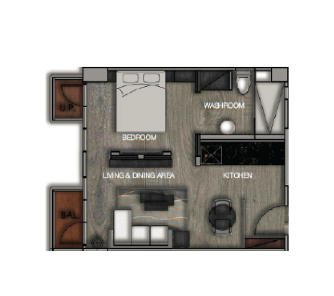 Beak Terrace 1 Bedroom Layout Serviced Apartment North Point