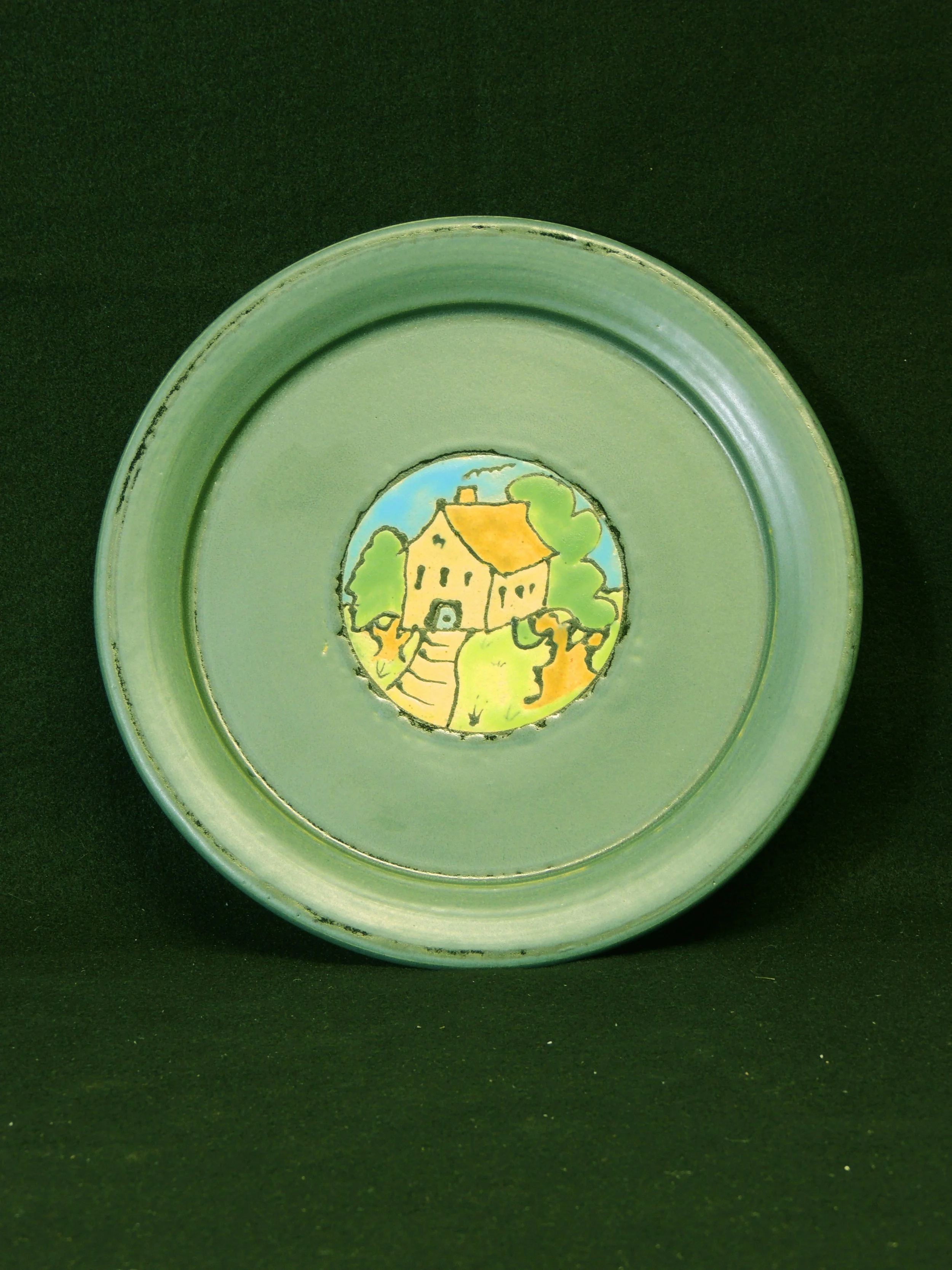 SEG Style Plate - Cottage and Oak Trees