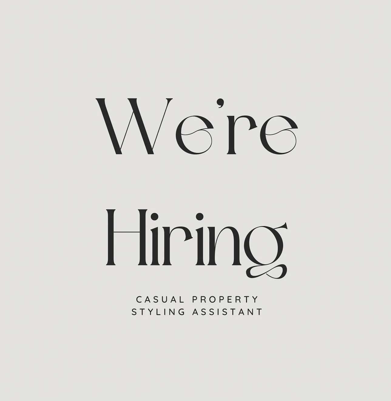 Every detail matters. Every project inspires.
Join a team where creativity meets impact.
Apply now: thedutchstylist.com.au/join-our-team