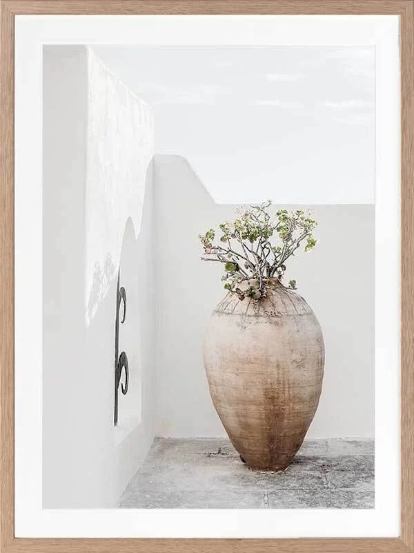Terracotta pot framed art print

