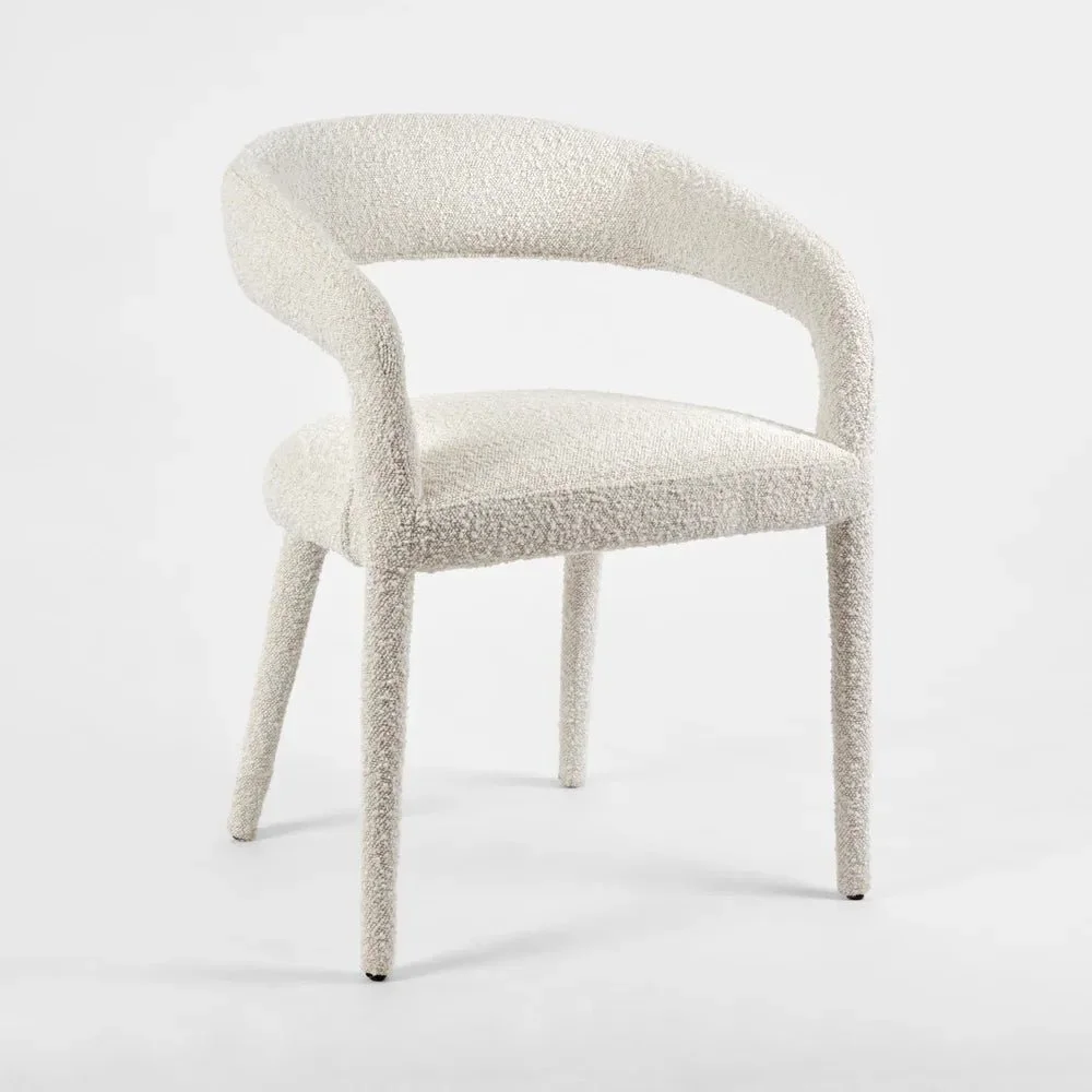 Nolan Dining Chair – Bouclé Fabric Upholstery
W55.5 x D57 x H76.5 cm
RRP: $399.00
Selling at: $300.00
Available: 4