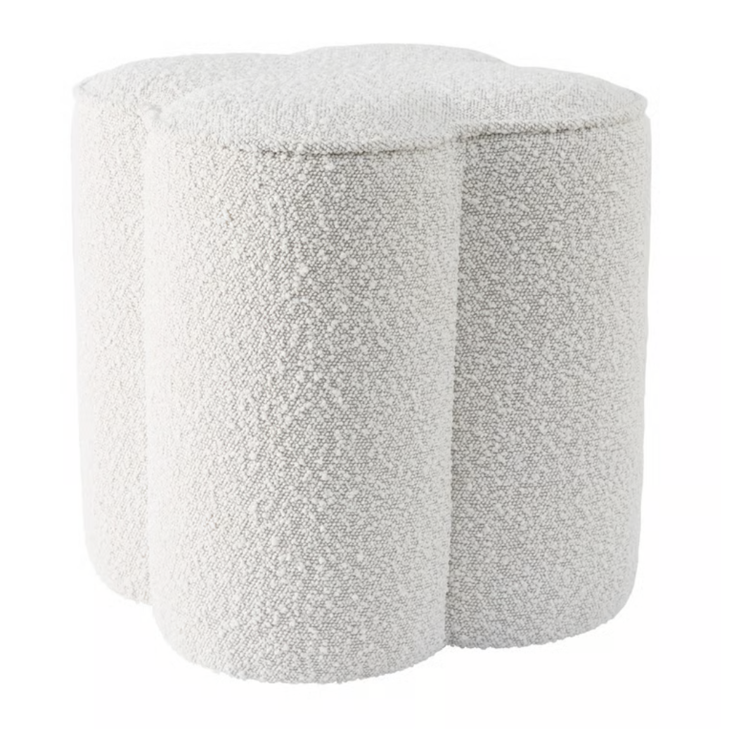 Clover snow boucle ottoman
W40 x D40 x H45 cm – 4.5 kg
RRP: $149.00
Selling at: $140.00
Available: 1