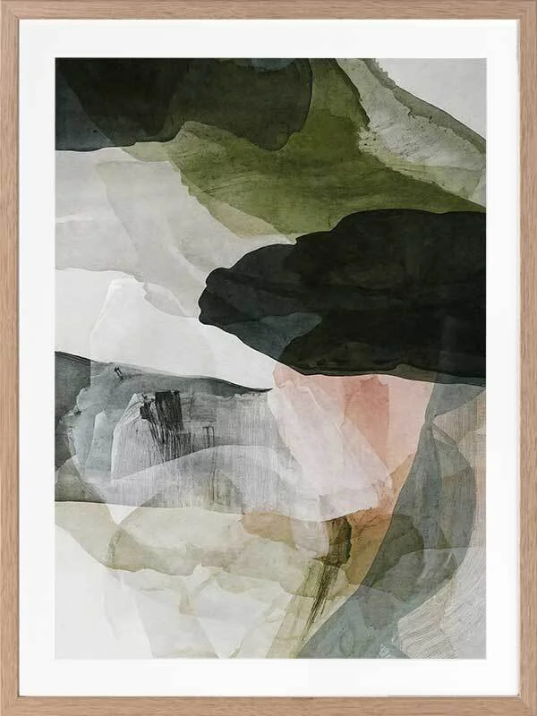 Watery echoes 2 oak frame
