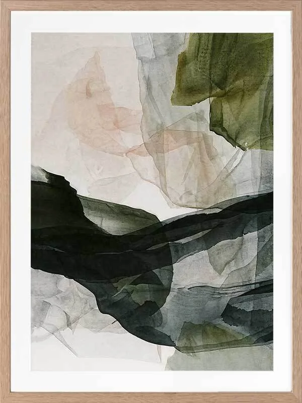 Watery echoes 1 oak frame
