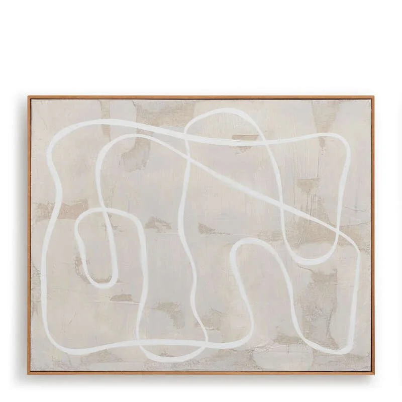 Follow the line painted canvas