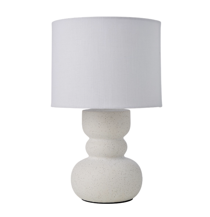 Textured ceramic table lamp - lampshade excluded
H39cm x W24cm x D24cm
RRP: $64.50
Selling at: $45.00
Available: 2