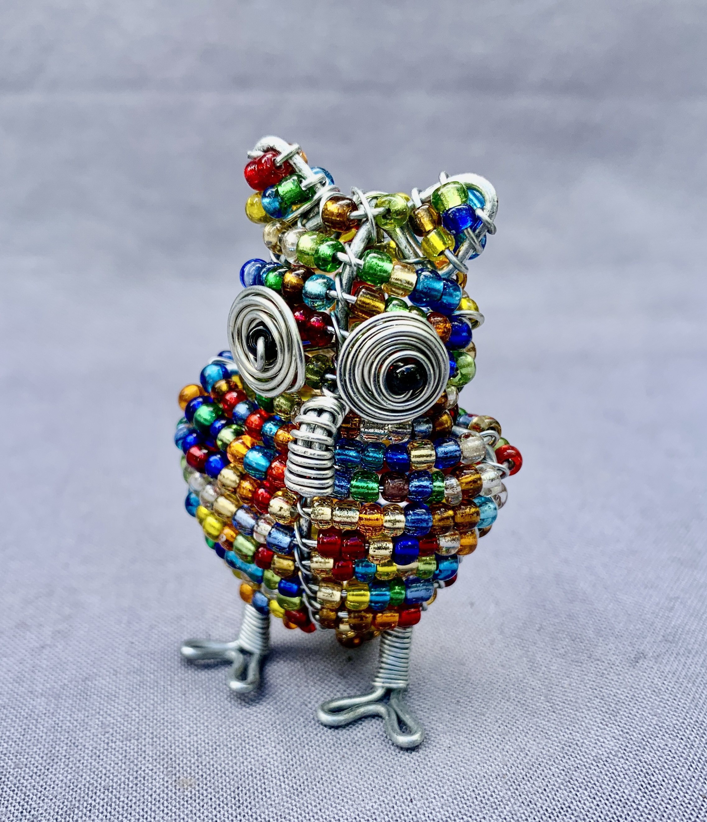 beaded baby owl