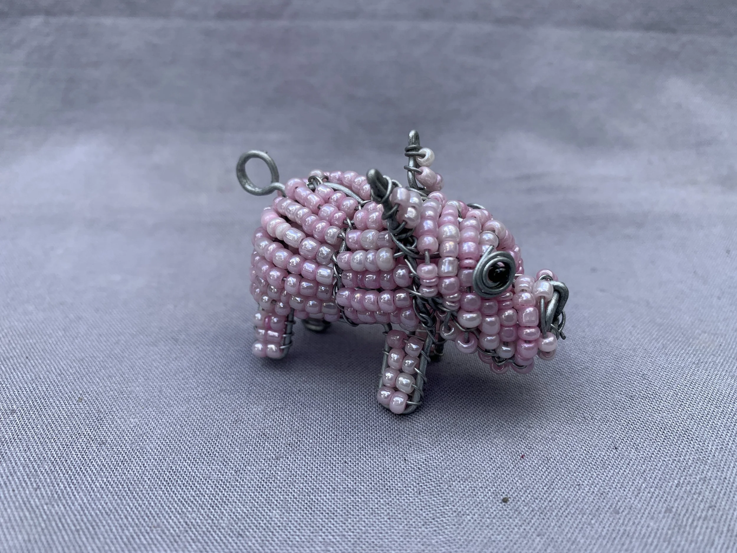 beaded baby pig