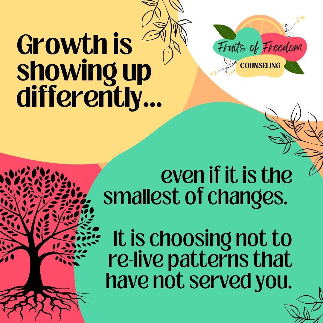 🍇 Growth is not always obvious! It is the micro-decisions we make. 

🍋  My favorite question to ask clients is: &quot;How is that working out for you?&quot; when it comes to maladaptive behaviors.

🍎  99% of the time, it is not working. It is not 