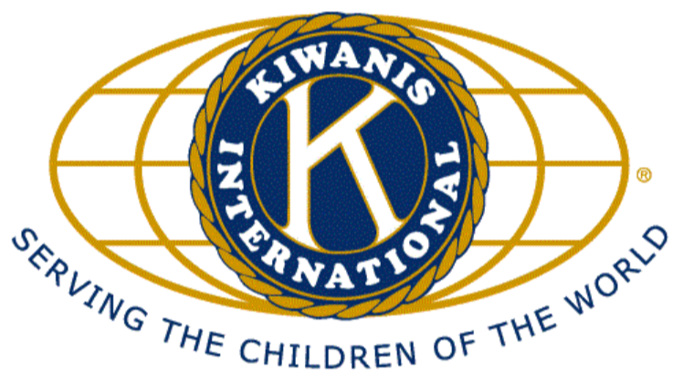 Kiwanis International logo featuring a globe design with the letter 'K' in the center and the text 'Serving the Children of the World' beneath.