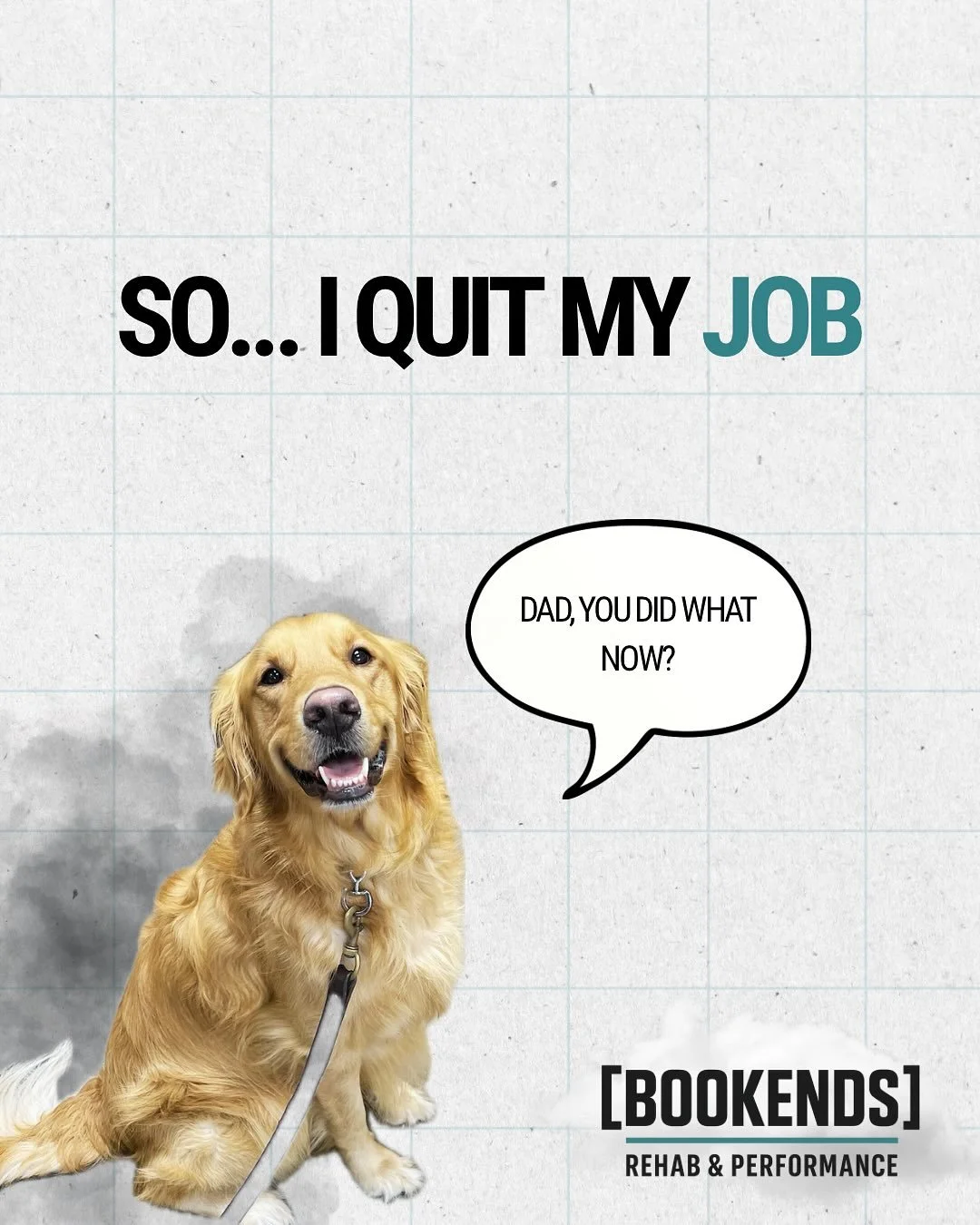 Plot twist: I quit my job.
Bookends Rehab & Performance is officially full-time.
I’m opening in-person services here in Los Angeles and expanding online coaching and rehab so more people can get consistent, high-quality guidance, no matte