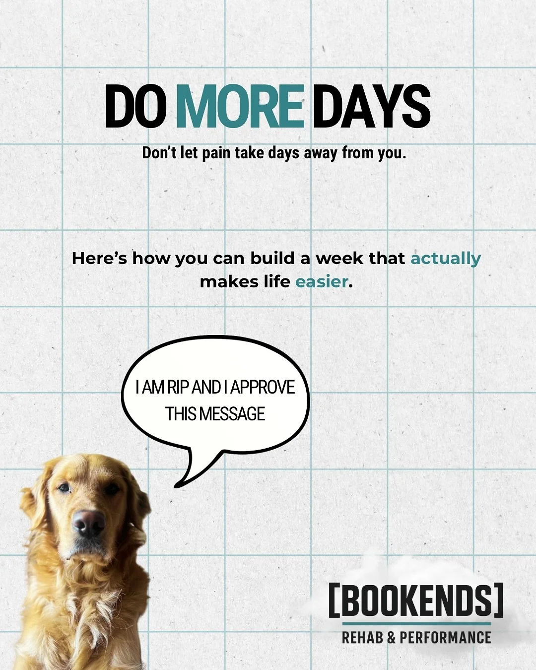 Most cookie cutter rehab plans barely calm pain without building any capacity. Let’s fix that with a simple week you can repeat.
WHAT TO DO
• Pick cardio movement you’ll actually do: walk, bike, incline, ruck. Or short and spicy: jo