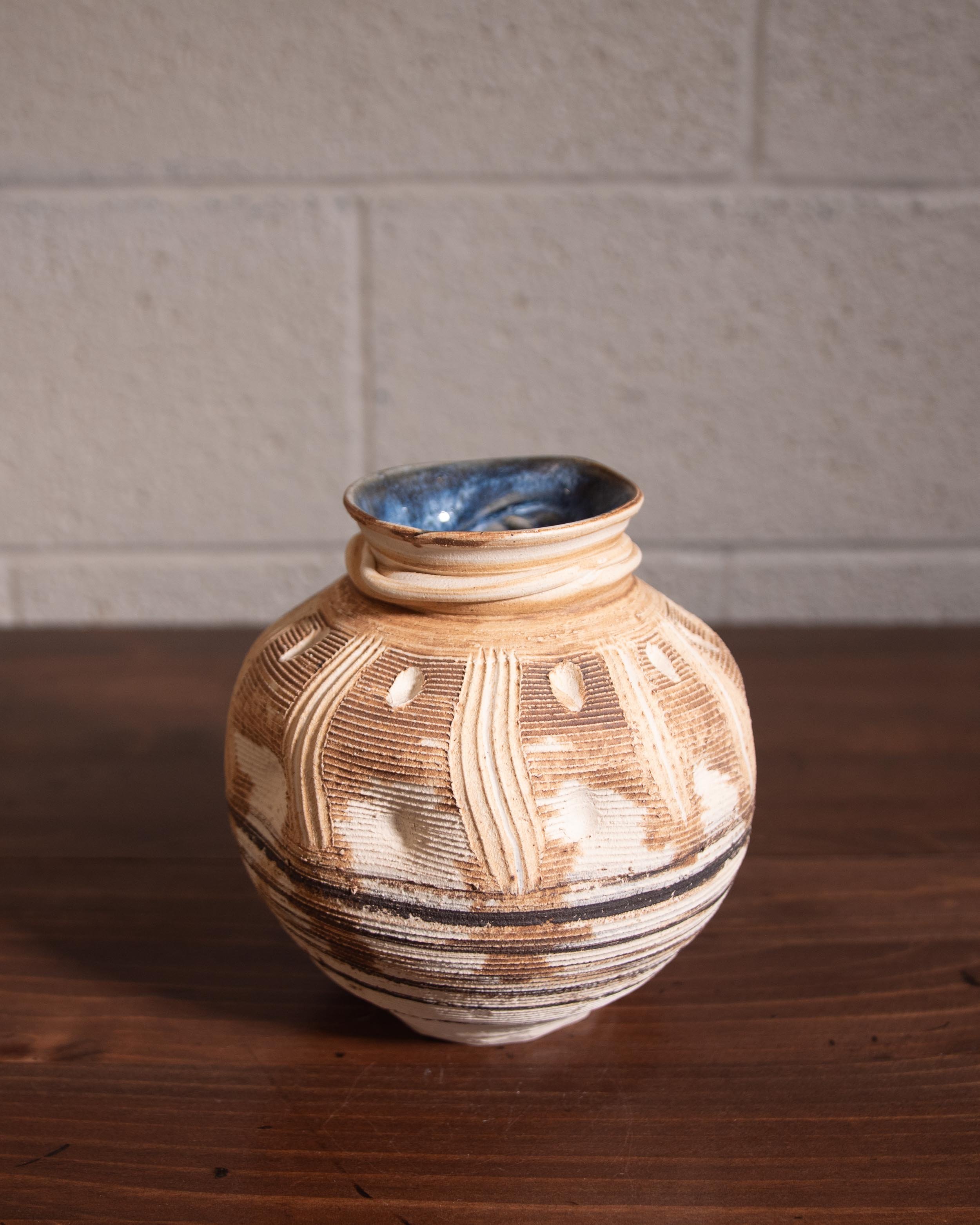 Textured Moon Vase