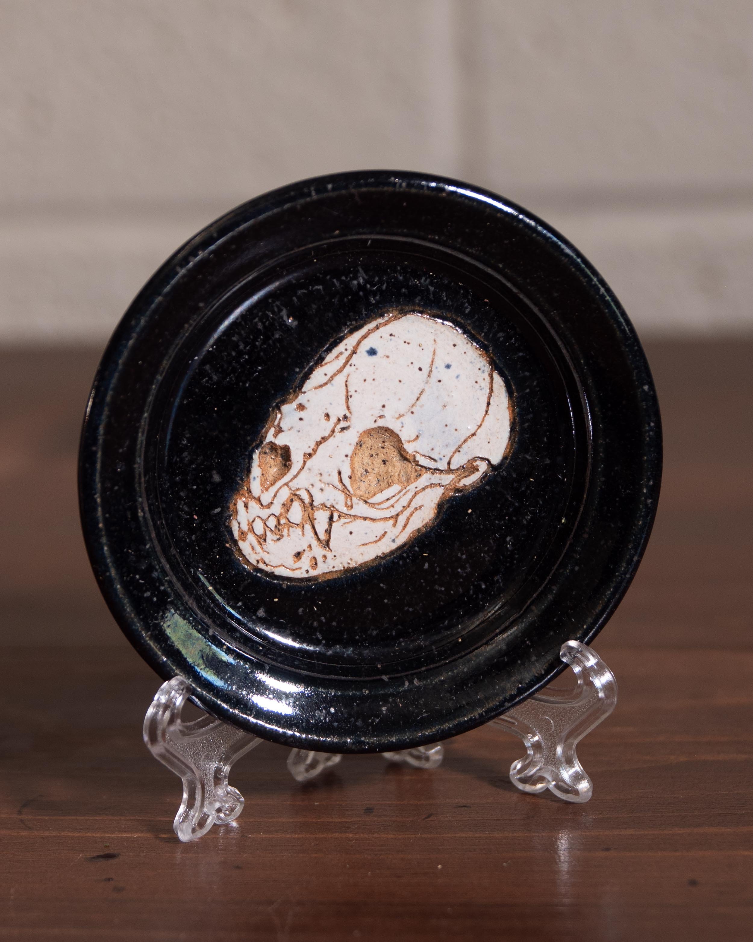 Vampire Bat Skull Mini Plate
