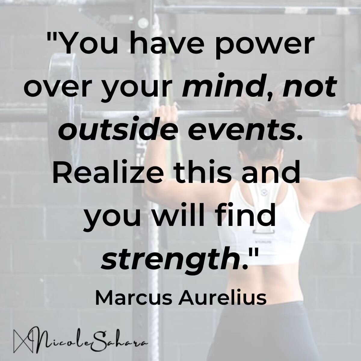 Similar to how you need to hit the gym if you want to improve your physical fitness, you need to work on your thoughts to improve your mental fitness! 

HOW do you do this? I can't explain it in one post, but to start, you can identify your top Sabot