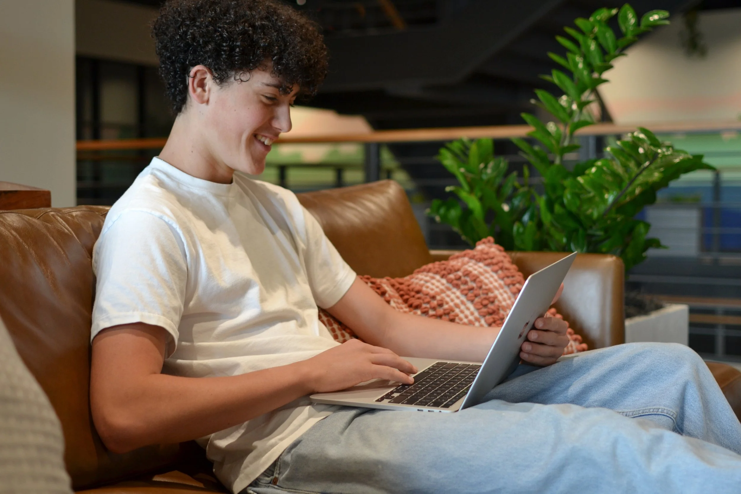 Student studies for the SAT.