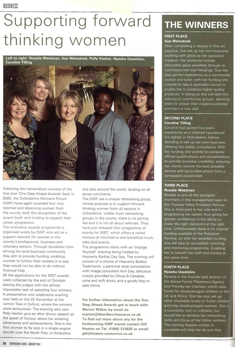 Supporting forward-thinking women