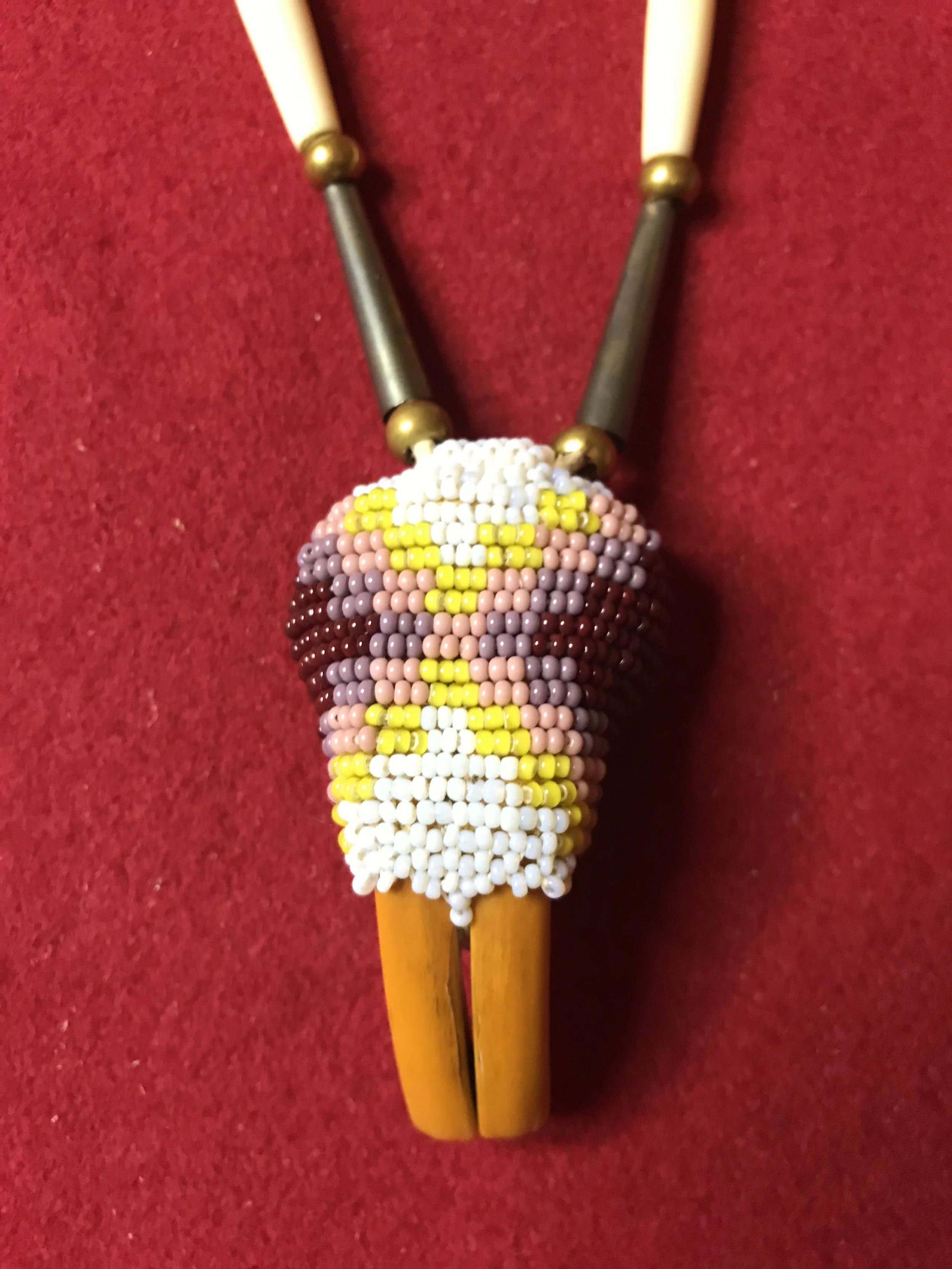 Native Made Beaver Tooth Necklace Made With Tom Oar Beaver Teeth