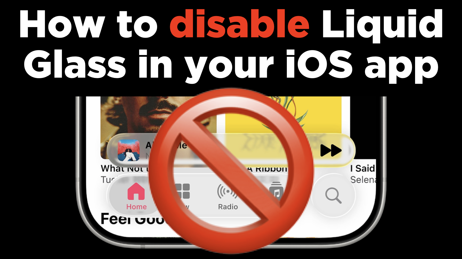 How to disable Liquid Glass