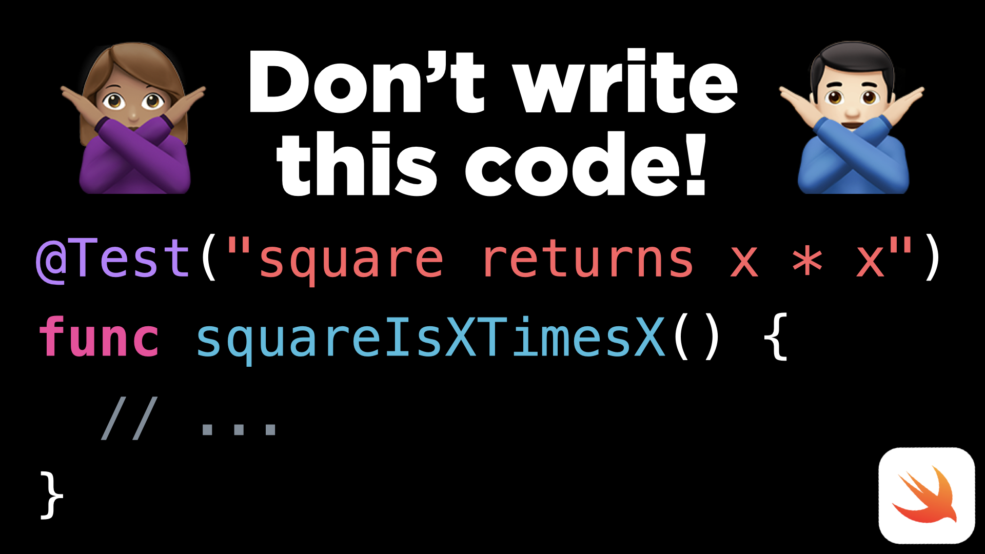 Swift 6.2 lets you write better test names