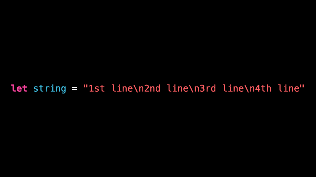 Bad practice not using multiline strings — Swift with Vincent