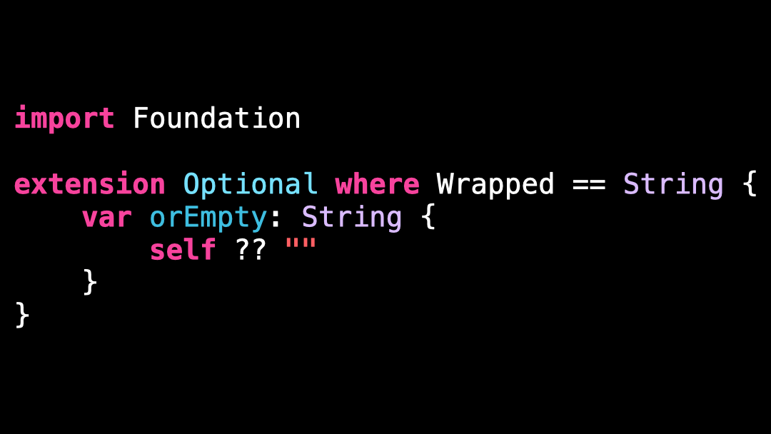 generic extensions — Swift with Vincent