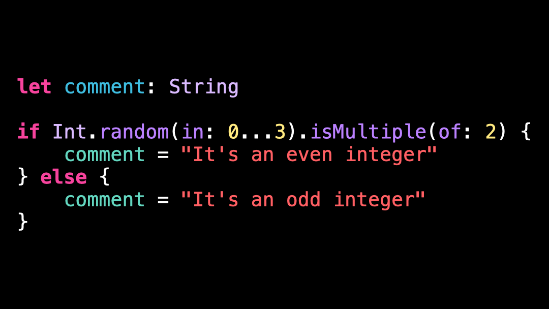if used as an expression — Swift with Vincent