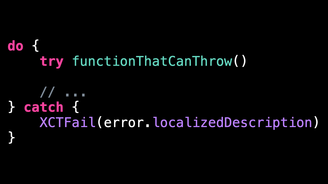 Bad practice not using throwing tests — Swift with Vincent