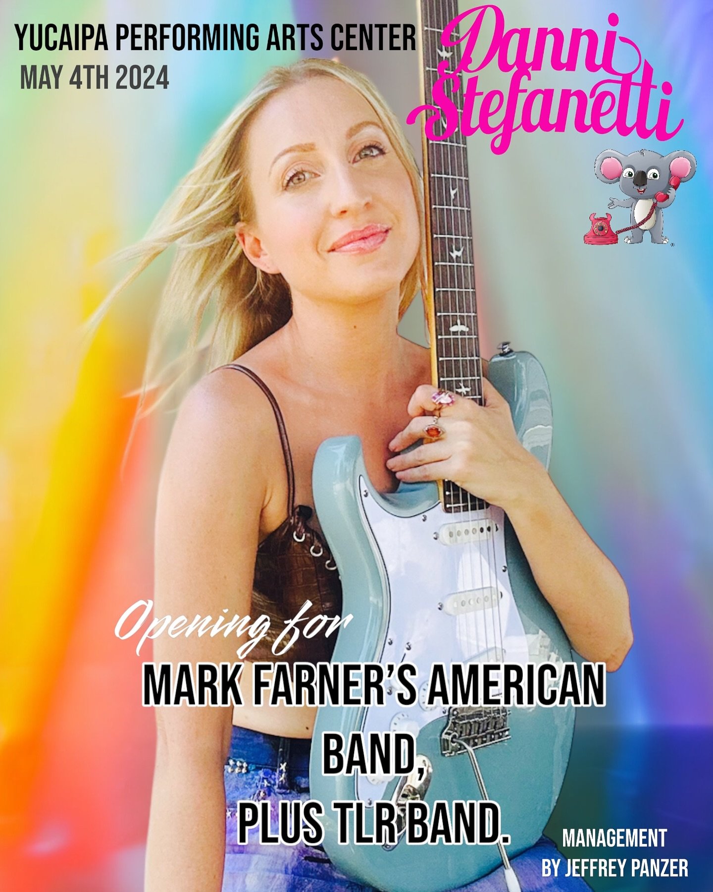 Very thrilled to announce&hellip;..Looking forward to opening for The Legendary Rock n Roll Artist @markfarners_americanband &amp; brilliant @tlreaglestribute at the Yucaipa Performing Arts Center in Yucaipa, CA May 4th, at 4PM
Call, click or visit y