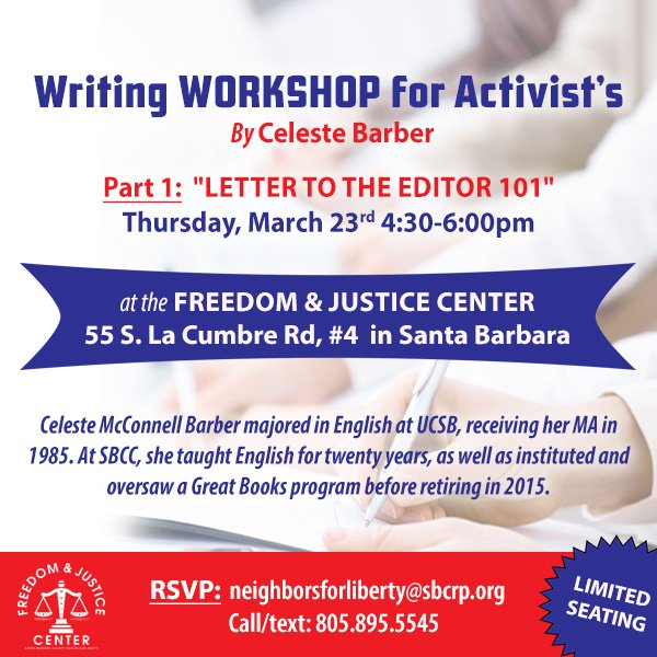 Writing Workshop for Activist's