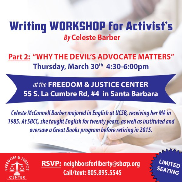 Writing Workshop for Activist's