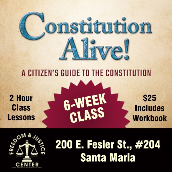 Constitution Alive 6 Week Class - Santa Maria