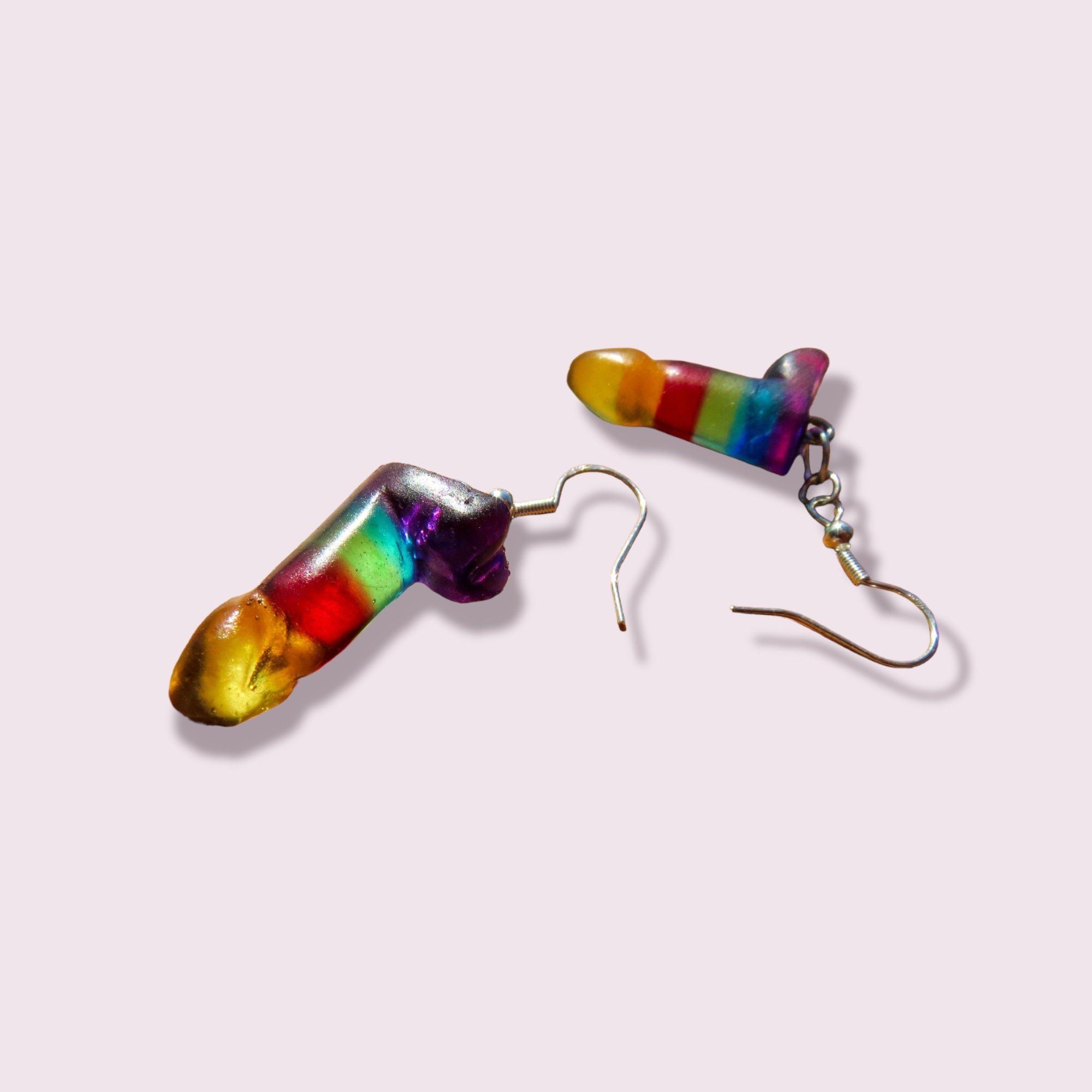 Rainbow Peen Earrings