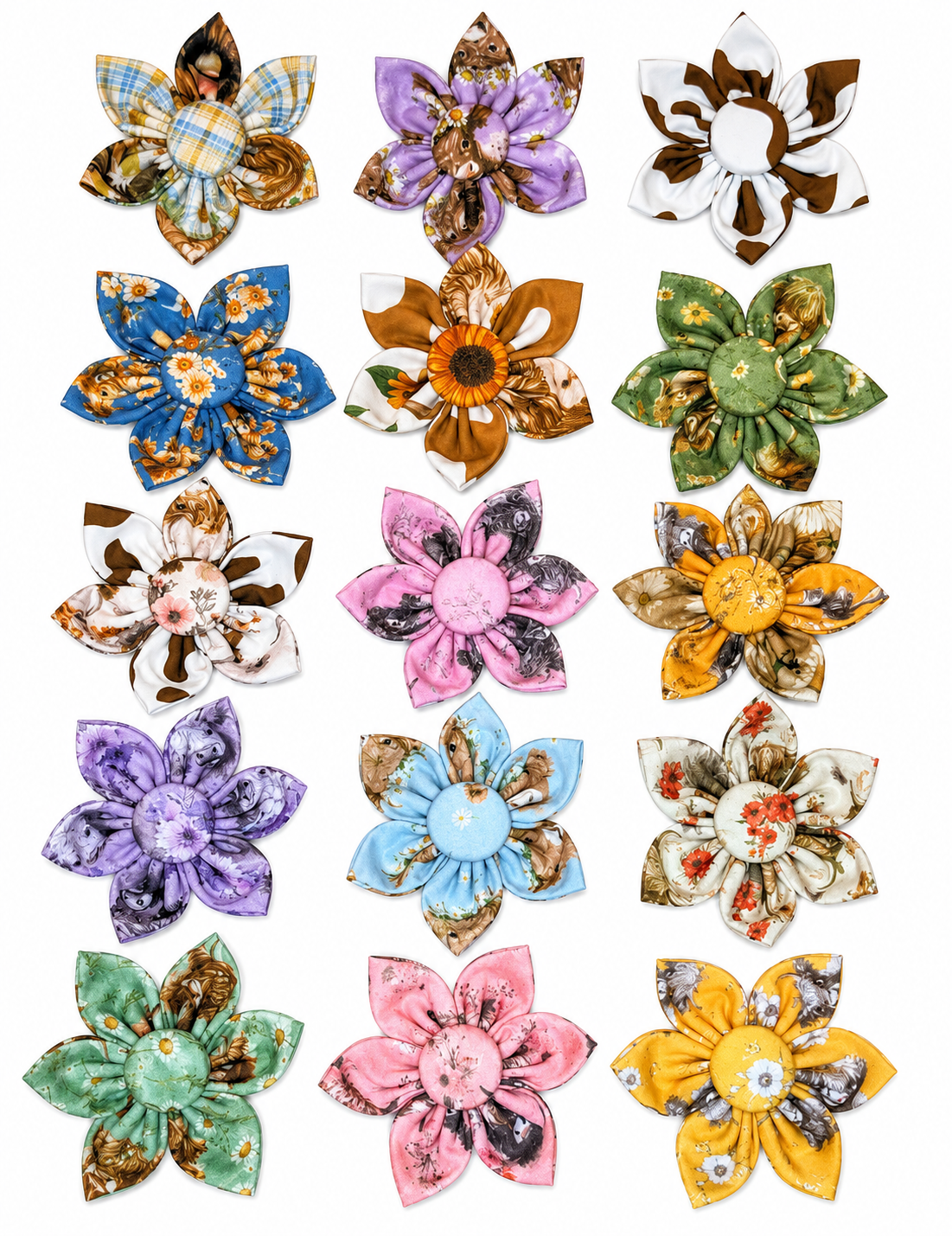 Collar Flowers Wildflower Highland Cows Assortment