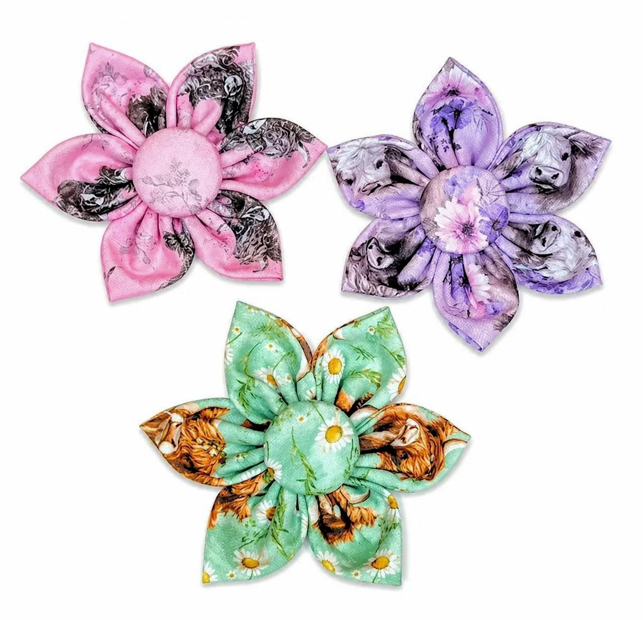Collar Flowers Wildflower Highland Cows Assortment