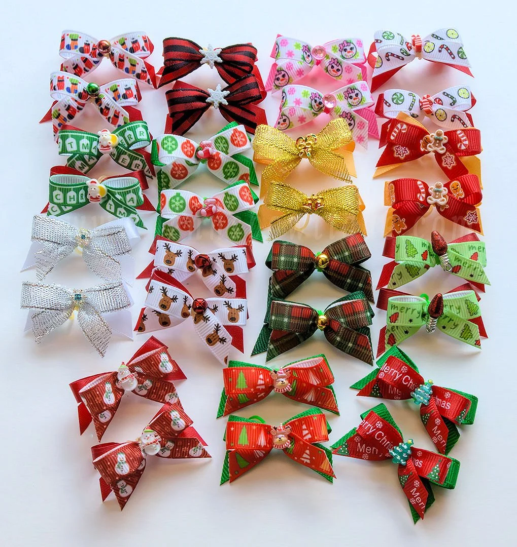 Petite Bows Christmas Winter Assortment