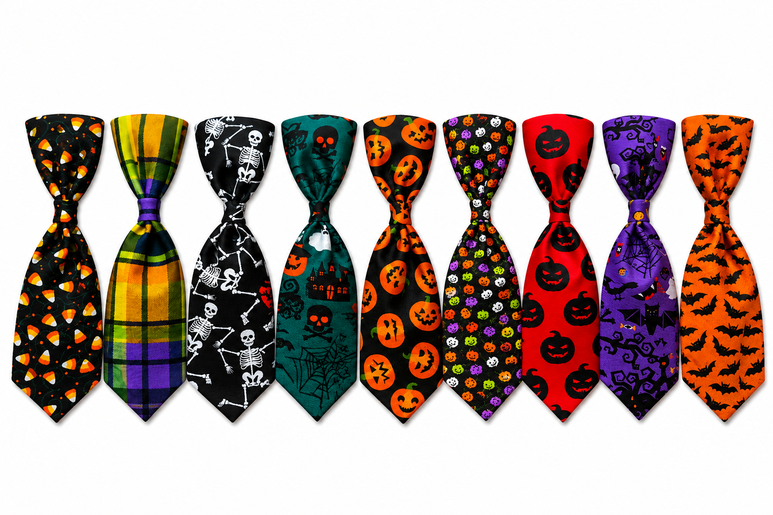 Pet Neckties Halloween Assortment