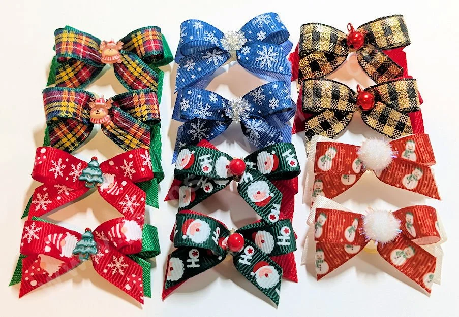 Petite Bows Christmas Winter Assortment