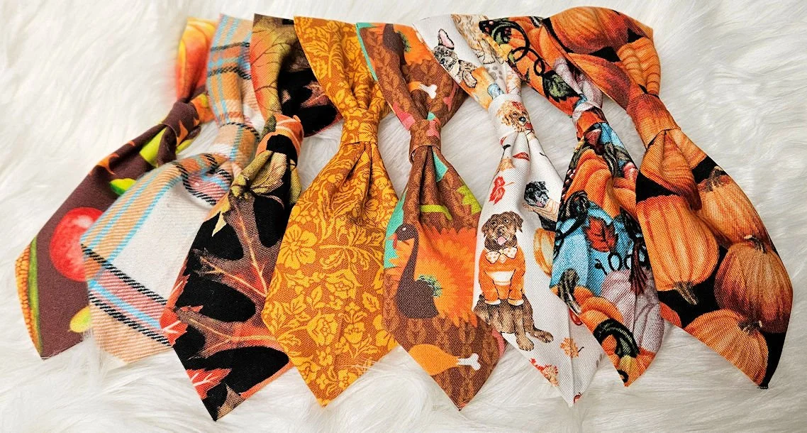 Pet Neckties Thanksgiving Autumn Assortment