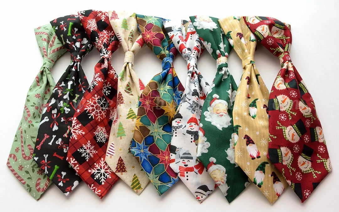 Pet Neckties Christmas Winter Assortment